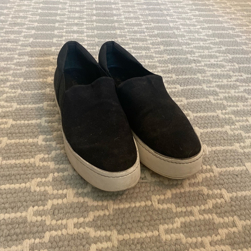Vince Black Platform Sneakers